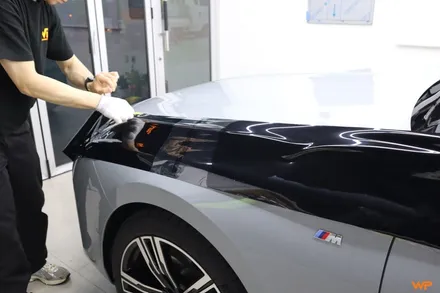 BMW 7시리즈 투톤랩핑, 고광택 코치라인 디테일 시공후기 / 광진구 중곡동