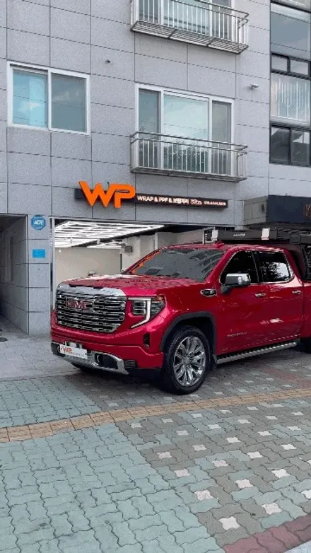 GMC 씨에라 드날리 전체랩핑_고광택 소울레드 / 광진구 중곡동
