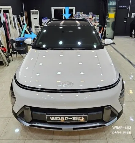 동탄랩핑 디올 뉴 코나!! 투톤 블랙유광 랩핑, 순정 그자체!!!! / 용인 기흥구 청덕동