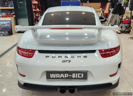 용인랩핑 포르쉐 911 GT3 순정느낌으로 전체랩핑 \