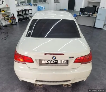 분당랩핑 BMW 328I 컨버터블 루프스킨 시공, 하드탑 루프스킨 시공, 스포티한 효과까지 한번에!!! / 용인 기흥구 청덕동
