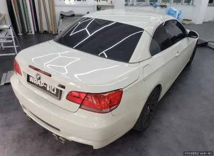 분당랩핑 BMW 328I 컨버터블 루프스킨 시공, 하드탑 루프스킨 시공, 스포티한 효과까지 한번에!!! / 용인 기흥구 청덕동