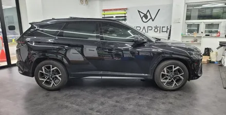 수원용인랩핑 투싼 N라인 사틴블랙으로 휠랩핑하기, 휠랩핑으로 드레스업~! / 용인 기흥구 청덕동