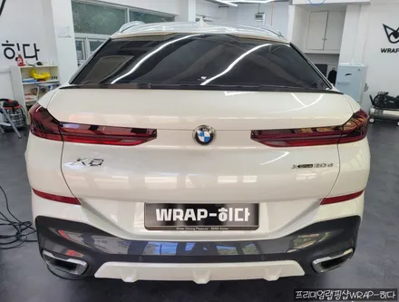 용인기흥랩핑 BMW X6 스포일러 랩핑, 도색 말고 간단한 부분랩핑으로 확실한 드레스업효과까지!! / 용인 기흥구 청덕동