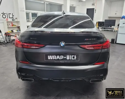 분당용인랩핑 BMW M2 235I 전체랩핑, 3M 사틴블랙 랩핑, M2 그란쿠페 전체랩핑, 랩핑관리제로 관리하기~! / 용인 기흥구 청덕동