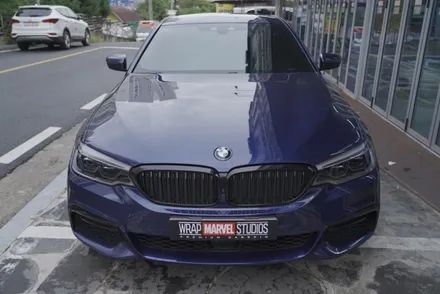 광주랩핑 전문샵 랩마블스튜디오 bmw520i 크롬죽이기 포인트랩핑 스모그라이트ppf시공 / 광주 광산구 하남동