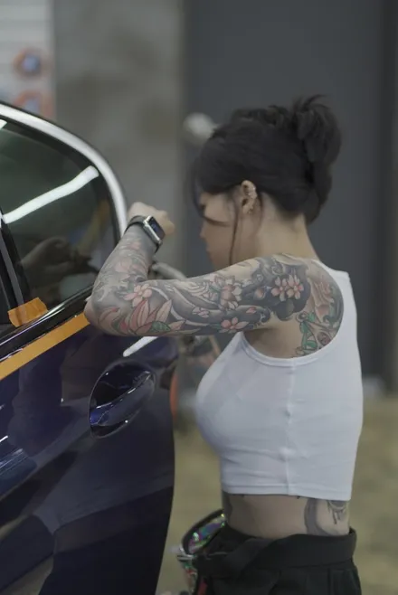 광주랩핑 전문샵 랩마블스튜디오 bmw520i 크롬죽이기 포인트랩핑 스모그라이트ppf시공 / 광주 광산구 하남동