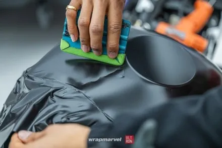 BMW S1000rr 바이크 랩핑 광주 랩마블에서 올블랙으로 / 광주 광산구 하남동