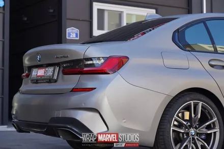 광주랩핑 전문매장 랩마블스튜디오 bmw340i 전체랩핑 / 광주 광산구 하남동