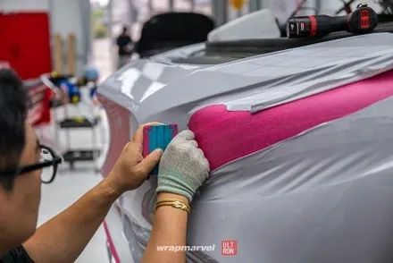 광주광역시 랩핑 S63AMG 쿠페 시멘트가 역시 잘 어울림 순정 수준 마감 보기 / 광주 광산구 하남동