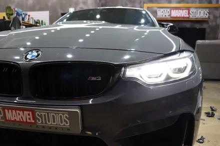 BMW M3 전체랩핑 다크그레이로 톤다운 / 광주 광산구 하남동