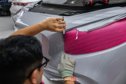 광주광역시 랩핑 S63AMG 쿠페 시멘트가 역시 잘 어울림 순정 수준 마감 보기 / 광주 광산구 하남동