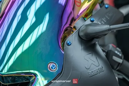 BMW S1000rr 바이크 랩핑 광주 랩마블에서 올블랙으로 / 광주 광산구 하남동