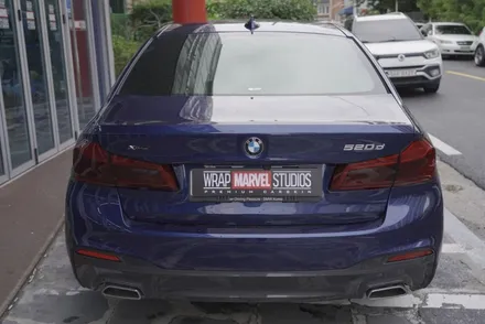 광주랩핑 전문샵 랩마블스튜디오 bmw520i 크롬죽이기 포인트랩핑 스모그라이트ppf시공 / 광주 광산구 하남동