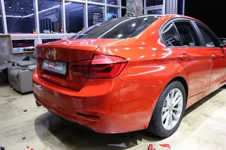 BMW 320d 전체랩핑, 강렬한 레드 시공! / 광주 광산구 하남동