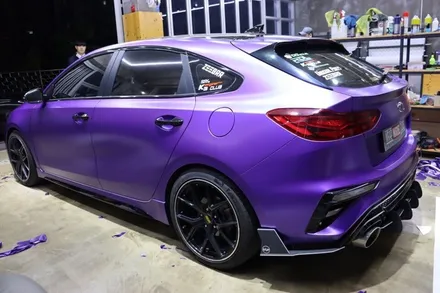 기아 K3gt 전체랩핑 오묘한 퍼플 컬러 / 광주 광산구 하남동