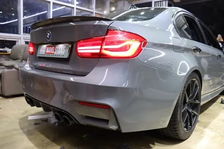 BMW M3 전체랩핑 다크그레이로 톤다운 / 광주 광산구 하남동