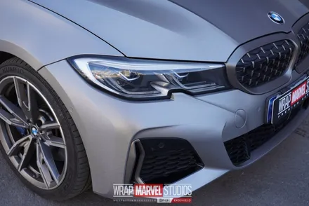 광주랩핑 전문매장 랩마블스튜디오 bmw340i 전체랩핑 / 광주 광산구 하남동