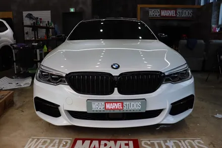 광주 BMW 랩핑 홀로그램 화이트 오묘한 컬러 / 광주 광산구 하남동