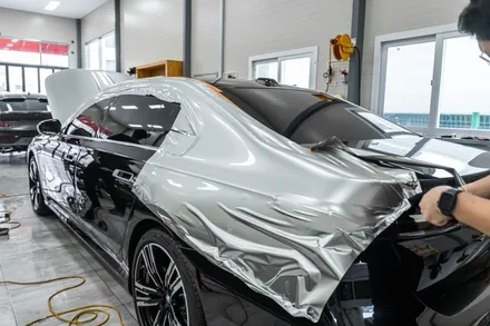 BMW i7 투톤 랩핑하고 전체PPF. 광주 랩마블의 기술을 차 한대에 다넣음 / 광주 광산구