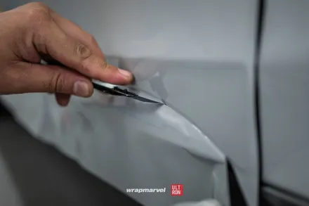 광주 자동차 랩핑 GS350 실버에서 시멘트, 도장 컨디션이 안 좋아도 괜찮아 / 광주 광산구 하남동