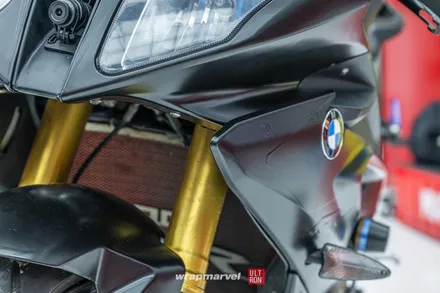 BMW S1000rr 바이크 랩핑 광주 랩마블에서 올블랙으로 / 광주 광산구 하남동