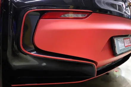 BMWi8 랩핑 에이버리 정품 사틴레드 전체 체인지! / 광주 광산구 하남동