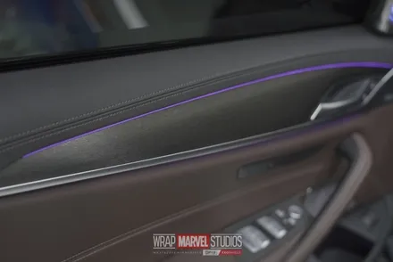 광주랩핑 전문매장 랩마블스튜디오 bmw5시리즈 탑폴리에필름으로 크롬죽이기 / 광주 광산구 하남동