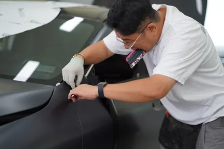 자동차 랩핑 비용, 벤츠 CLS 450 AMG 자동차 색상변경 가장 깔끔한 방법 / 광주 광산구