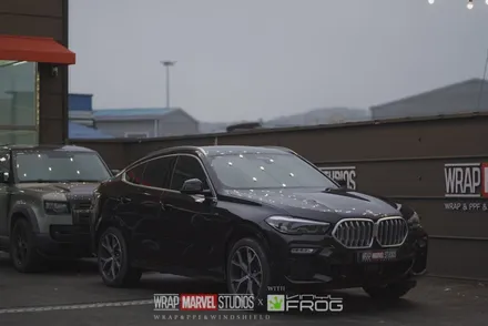 광주랩핑 전문매장 랩마블스튜디오 bmw x6 고광택필름 전체랩핑 / 광주 광산구 하남동