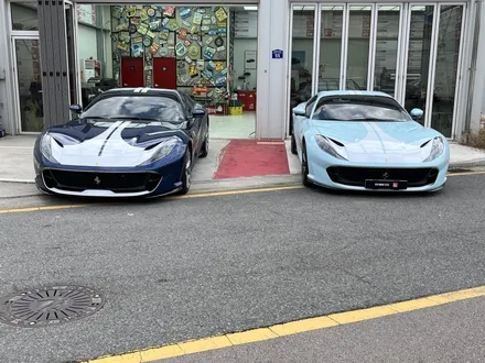 광주 페라리 PPF 812gts 프론트패키지 후 데칼 랩핑까지 / 광주 광산구 하남동