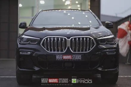 광주랩핑 전문매장 랩마블스튜디오 bmw x6 고광택필름 전체랩핑 / 광주 광산구 하남동