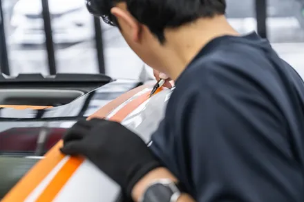 광주광역시 랩핑 블랙 루프에 루프스킨 블랙 넣은 아우디 A6, 광이 다르니까! / 광주 광산구