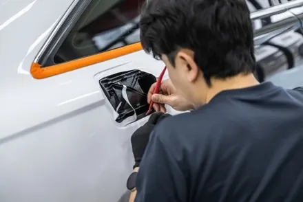 광주광역시 랩핑 블랙 루프에 루프스킨 블랙 넣은 아우디 A6, 광이 다르니까! / 광주 광산구
