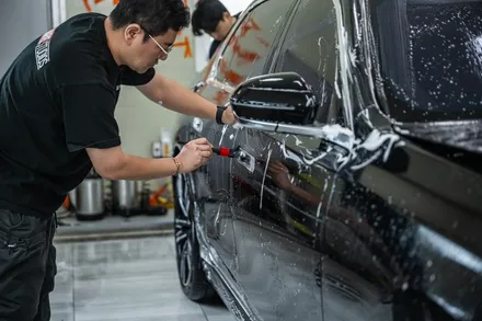 BMW i7 투톤 랩핑하고 전체PPF. 광주 랩마블의 기술을 차 한대에 다넣음 / 광주 광산구