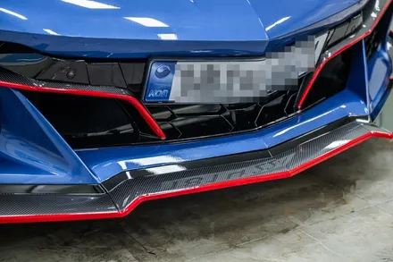 광주 카본 랩핑 PPF로 콜벳 범퍼 포인트 라인까지, 순정인 줄 알 걸? / 광주 광산구
