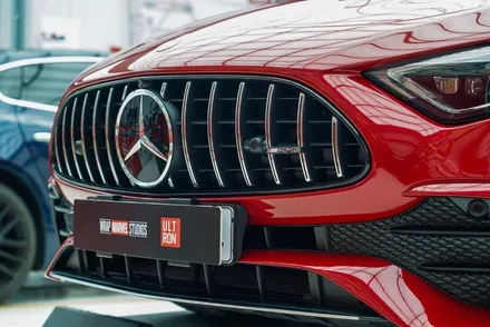 광주 컬러 PPF SL43AMG 초고광택 컬러체인지, 자세히 보면 엔진 보일 것 같다. / 광주 광산구 하남동
