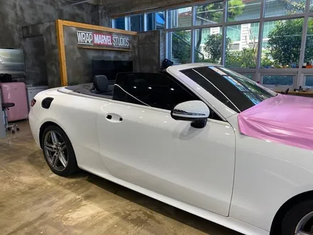 광주 전체랩핑 벤츠 카브리올레, 여심저격 버블핑크! / 광주 광산구 하남동