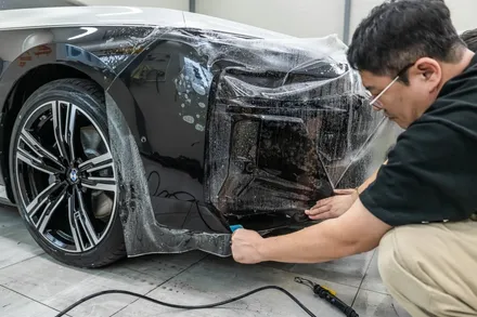 BMW i7 투톤 랩핑하고 전체PPF. 광주 랩마블의 기술을 차 한대에 다넣음 / 광주 광산구