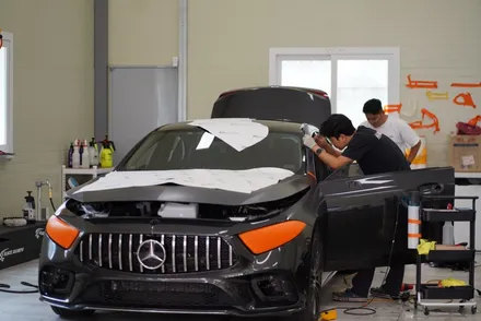 자동차 랩핑 비용, 벤츠 CLS 450 AMG 자동차 색상변경 가장 깔끔한 방법 / 광주 광산구