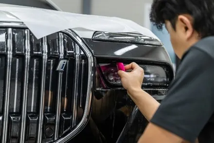 BMW i7 투톤 랩핑하고 전체PPF. 광주 랩마블의 기술을 차 한대에 다넣음 / 광주 광산구