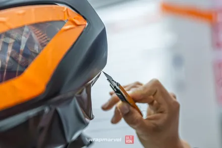 BMW S1000rr 바이크 랩핑 광주 랩마블에서 올블랙으로 / 광주 광산구 하남동