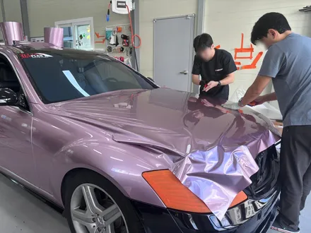 벤츠 S500 전체랩핑 / 광주랩핑전문 랩마블스튜디오 / 광주 광산구