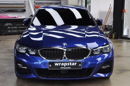 BMW 3시리즈 키드니 그릴 랩핑, 크롬 죽이기 / 수원 영화동
