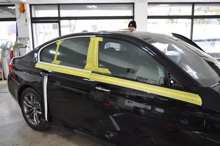 bmw 530i 블랙 팩 랩핑 / 수원 영화동