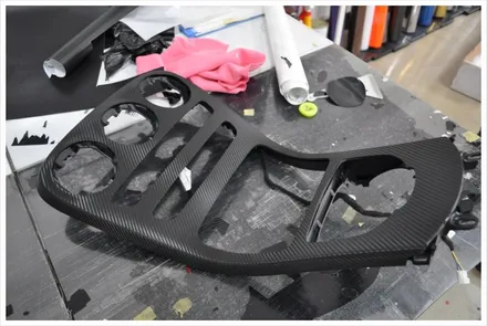 수원랩핑, 카본 패턴으로 자동차 실내 꾸미기 / 수원 영화동