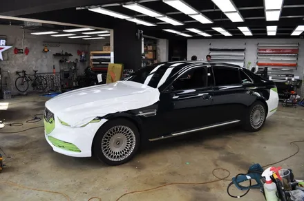 제네시스 G90의 랩핑 가격 알아봐요 / 수원 영화동