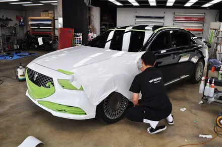 제네시스 G90의 랩핑 가격 알아봐요 / 수원 영화동