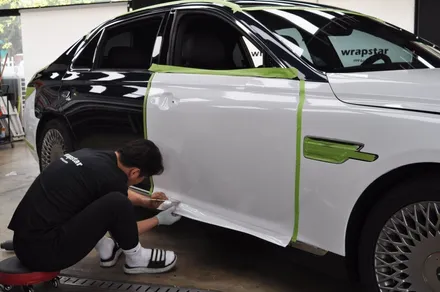 제네시스 G90의 랩핑 가격 알아봐요 / 수원 영화동