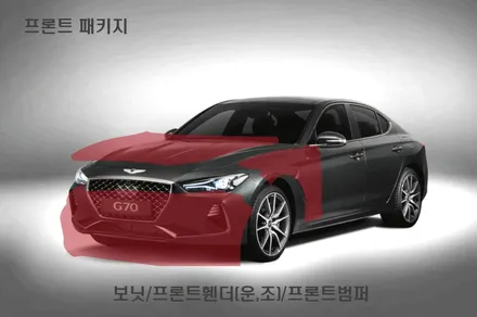 제네시스 g70 달리는 자동차에 추천하는 ppf 시공 / 수원 영화동